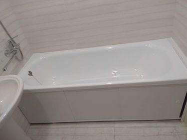 Установка акриловой ванны