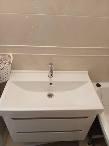 Установка смесителя (на готовые коммуникации)