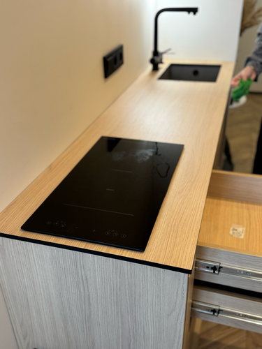 Установка и подключение подстольной мойки Установка и подключение смесителя Установка столешницы HPL