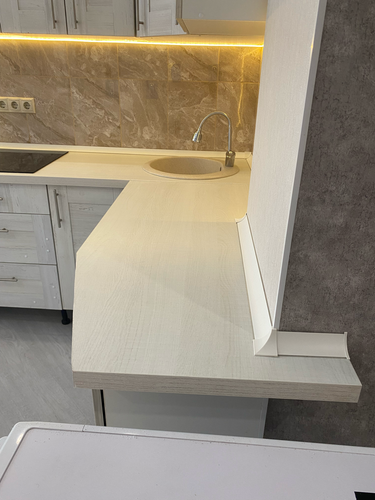 Установка и подключение врезной мойки Установка и подключение смесителя Установка столешницы ДСП