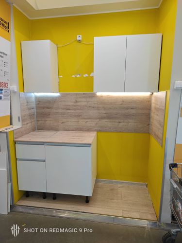 Демонтаж ящика кухонного гарнитура с сохранением Сборка и установка кухонного каркаса Демонтаж столешницы из ДСП без сохранения