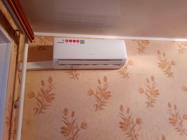 Установка сплит системы 7-9 kBTU (одноэтапный монтаж)