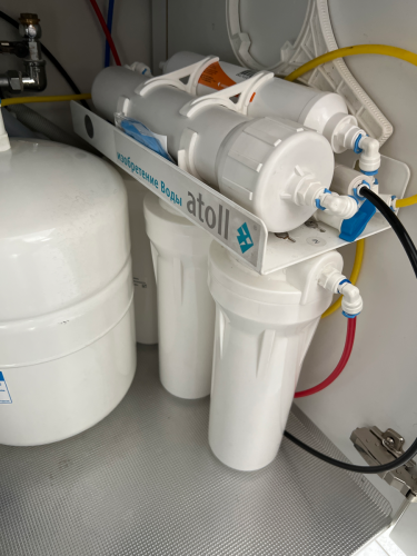 Замена картриджа в системе фильтрации