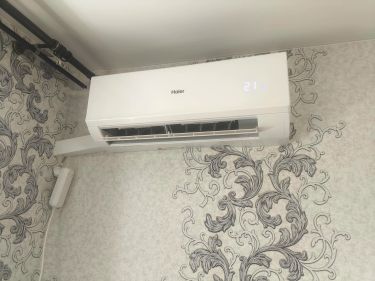 Установка сплит системы 7-9 kBTU (одноэтапный монтаж)