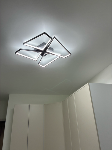 Установка люстры в сборке