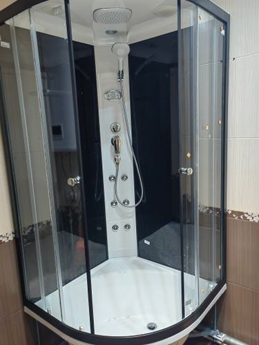 Установка душевой кабины шириной до 90 см