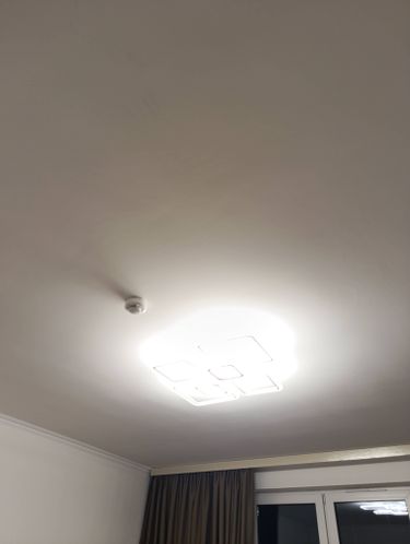 Установка люстры в сборке