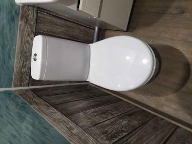 Установлен новый сантехнический прибор, подключены коммуникации, проверена герметичность соединений, выполнено крепление к полу, произведена регулировка сливного механизма, обеспечена устойчивость.