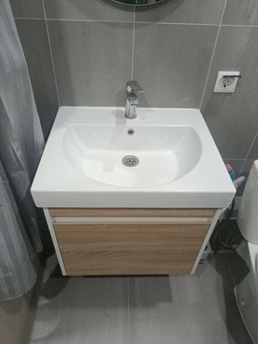 Установка смесителя (на готовые коммуникации)