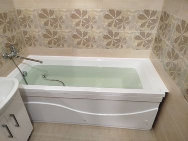 Установка акриловой/стальной ванны