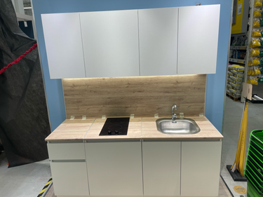 Сборка и установка кухонного каркаса Подключение и монтаж светодиодной ленты с короб Установка и подключение электрической варочной поверхности