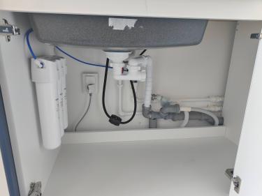 Установка проточного фильтра для питьевой воды