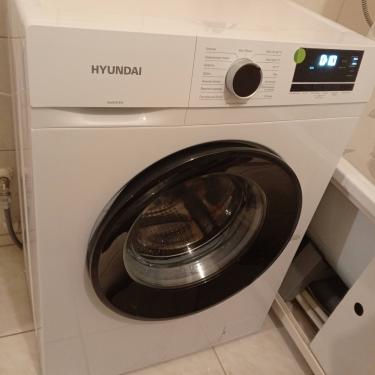 Установка отдельностоящей стиральной машины с подключением