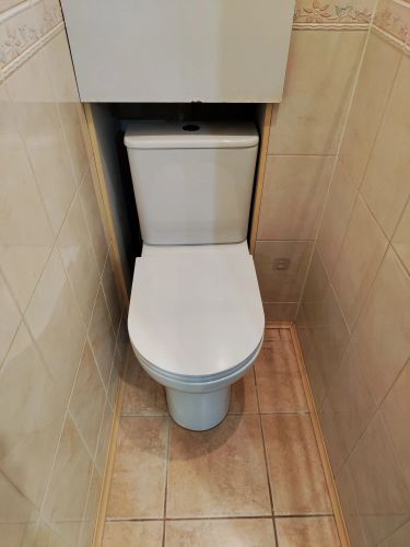 Установка напольного унитаза