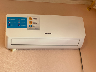 Установка сплит системы 7-9 kBTU (одноэтапный монтаж)