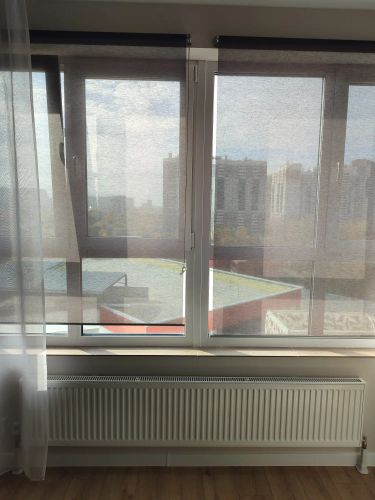 Монтаж рулонной шторы, рулонной шторы «день-ночь» на стену\потолок или в оконный проем