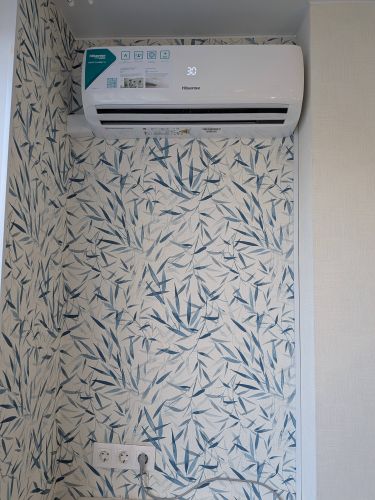 Установка сплит системы 7-9 kBTU (одноэтапный монтаж)