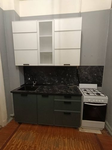 Замена фасадов Подключение и монтаж светодиодной ленты с коробом для ленты Выпил одного отверстия/углубления/присадка под петлю в материалах ДСП/Массив