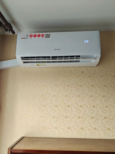 Установка сплит системы 7-9 kBTU (одноэтапный монтаж)