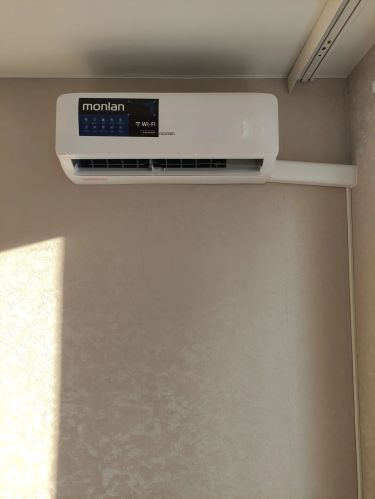Установка сплит системы 7-9 kBTU (одноэтапный монтаж)