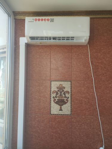 Установка сплит системы 7-9 kBTU (одноэтапный монтаж)