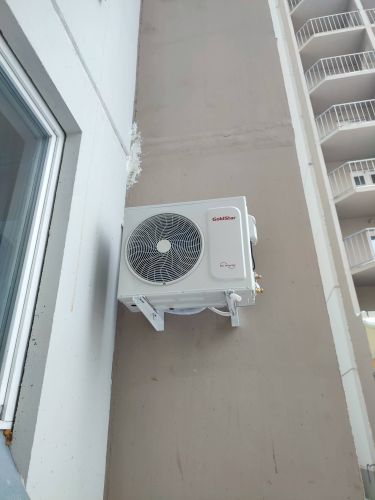 Установка сплит системы 7-9 kBTU (одноэтапный монтаж)