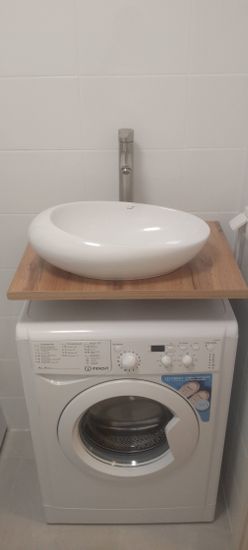 Установка отдельностоящей стиральной машины с подключением