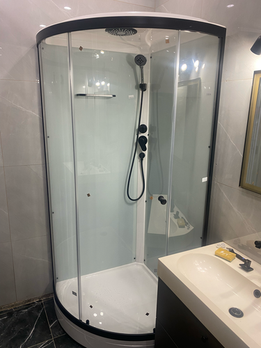 Установка душевой кабины шириной до 90 см