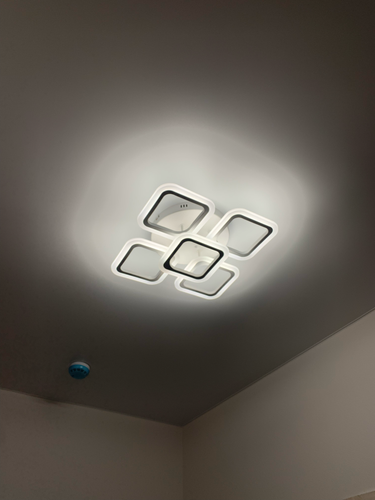 Установка люстры в сборке