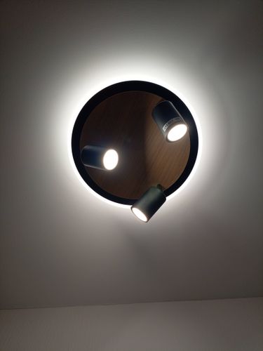 Установка люстры в сборке