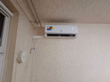Установка сплит системы 7-9 kBTU (одноэтапный монтаж)