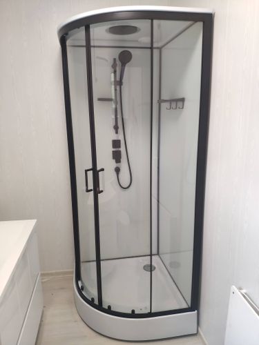 Установка душевой кабины шириной до 90 см