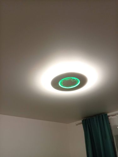 Установка люстры в сборке