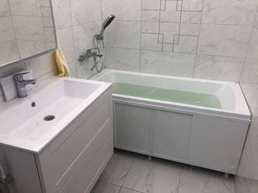 Установка акриловой/стальной ванны