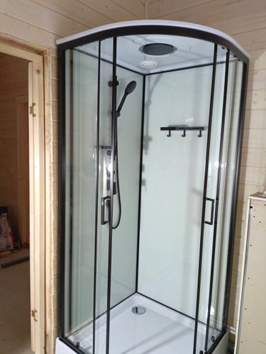 Установка душевой кабины шириной до 90 см