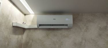 Установка сплит системы 7-9 kBTU (одноэтапный монтаж)