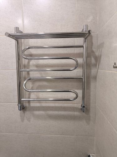 Монтаж водяного полотенцесушителя на готовую подводку (без подгонки)