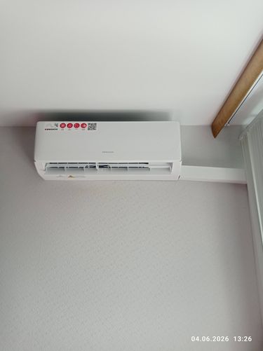 Установка сплит системы 7-9 kBTU (одноэтапный монтаж)