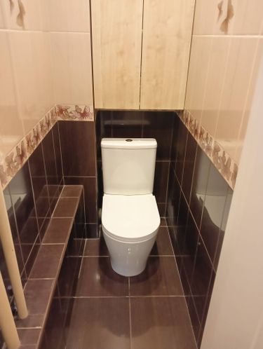 Установка напольного унитаза