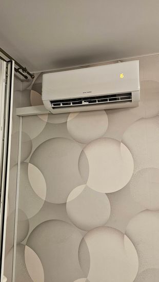 Установка сплит системы 7-9 kBTU (одноэтапный монтаж)