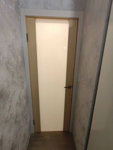 Отделка откосов входной двери Установка дверного наличника