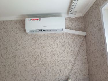 Установка сплит системы 7-9 kBTU (одноэтапный монтаж)