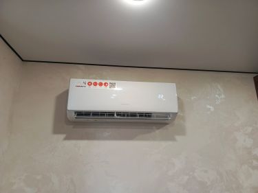 Установка сплит системы 7-9 kBTU (одноэтапный монтаж)