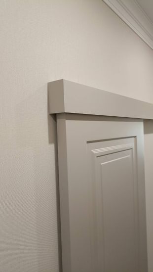 Установка межкомнатной одностворчатой раздвижной навесной двери без отделки проема