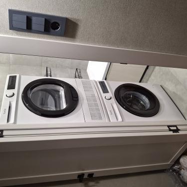 Установка отдельностоящей стиральной машины с подключением