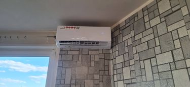 Установка сплит системы 7-9 kBTU (одноэтапный монтаж)