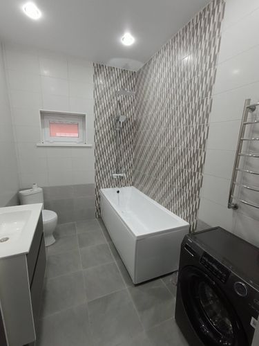 Установка смесителя (на готовые коммуникации)