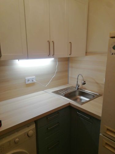 Сборка и установка проектной кухни под ключ Уменьшение глубины/высоты/ширины шкафов/фасадов/фальшпанелей