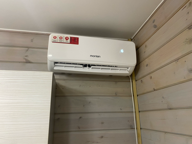 Установка сплит системы 7-9 kBTU (одноэтапный монтаж)