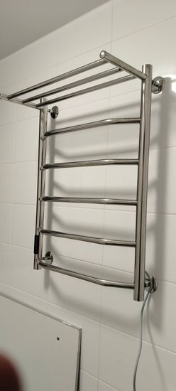 Монтаж электрического полотенцесушителя